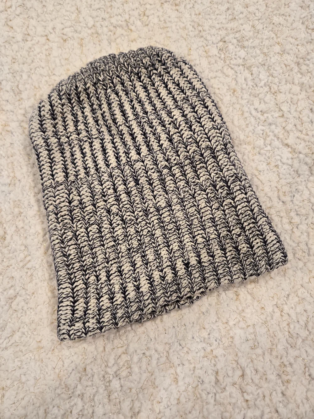 Love Your Melon Black & White Knit Beanie
